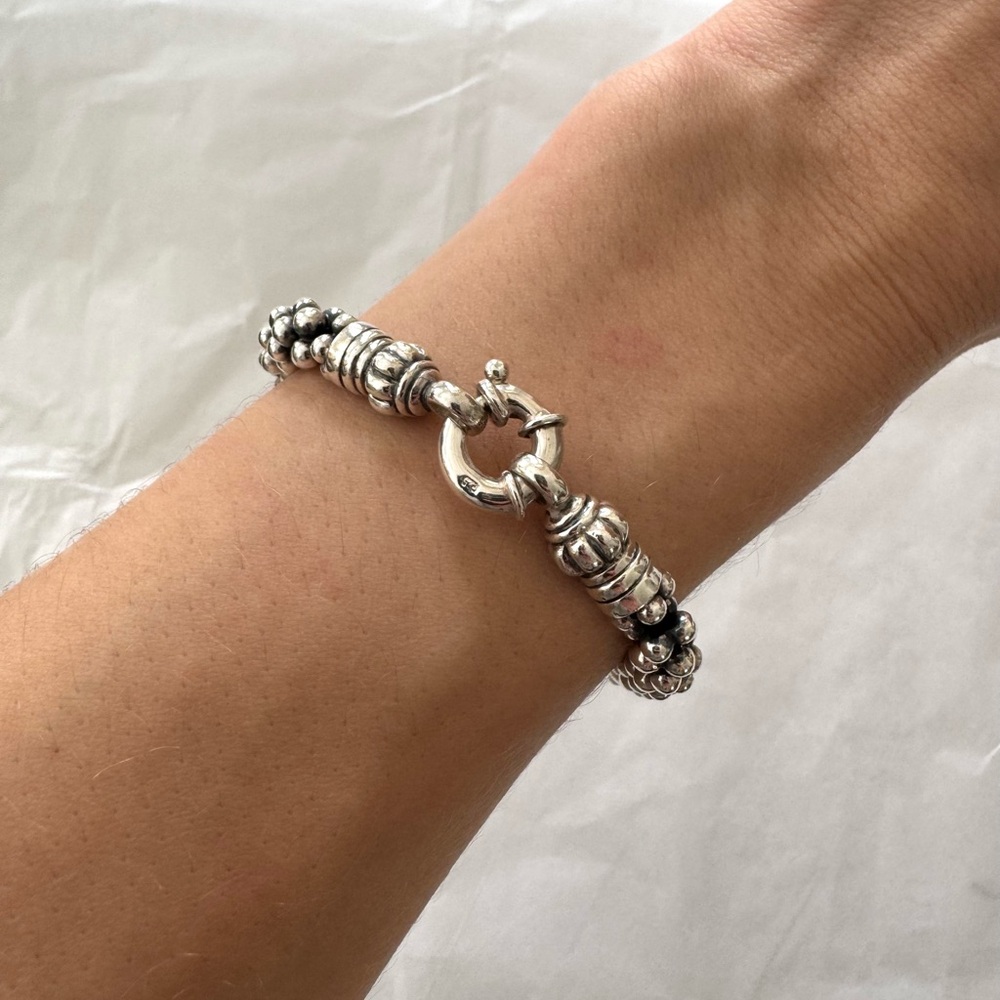 LAGOS Bold Signature Caviar Rope Sterling Silver Bracelet - Picture 6 of 7